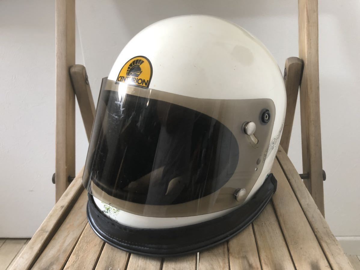 77年製 英国製 ヴィンテージ CENTURION ホワイト フルフェイス