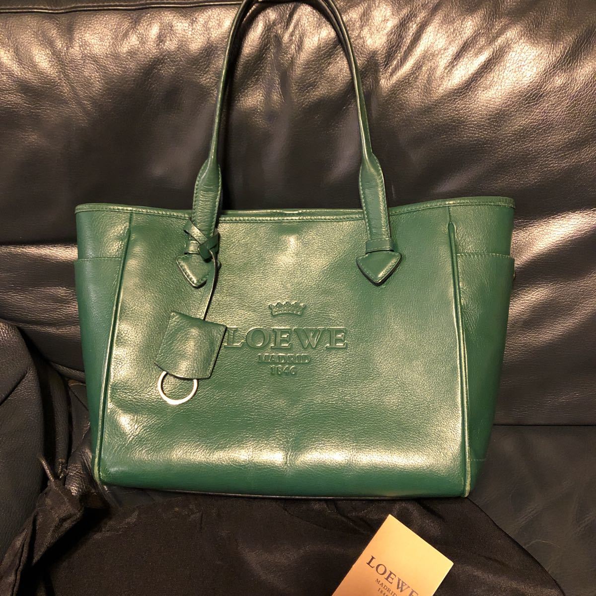 美品☆ ロエベ ヘリテージ トートバッグ A4○ オールレザー ロエベ 