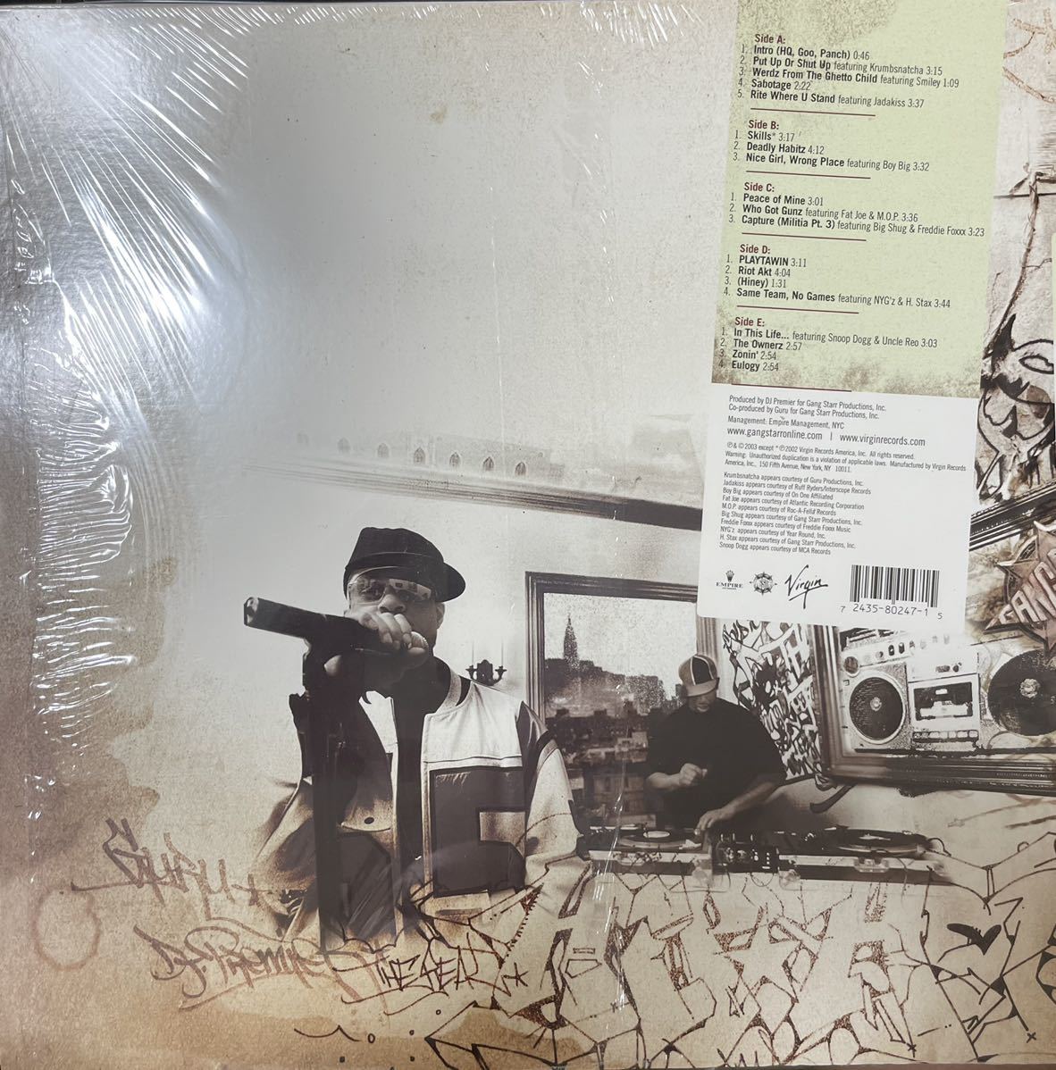 USオリジナル！ Gang Starr The Ownerz