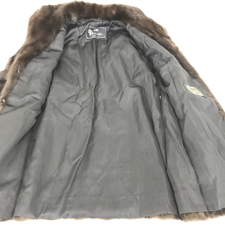 1654158】SAGA MINK サガミンク 毛皮コート 茶色