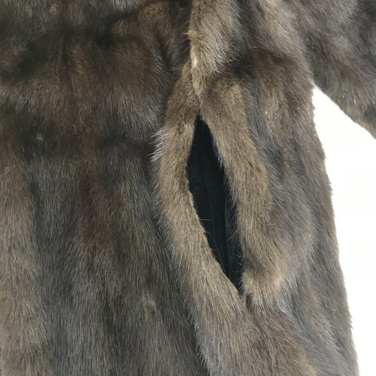 1654158】SAGA MINK サガミンク 毛皮コート 茶色