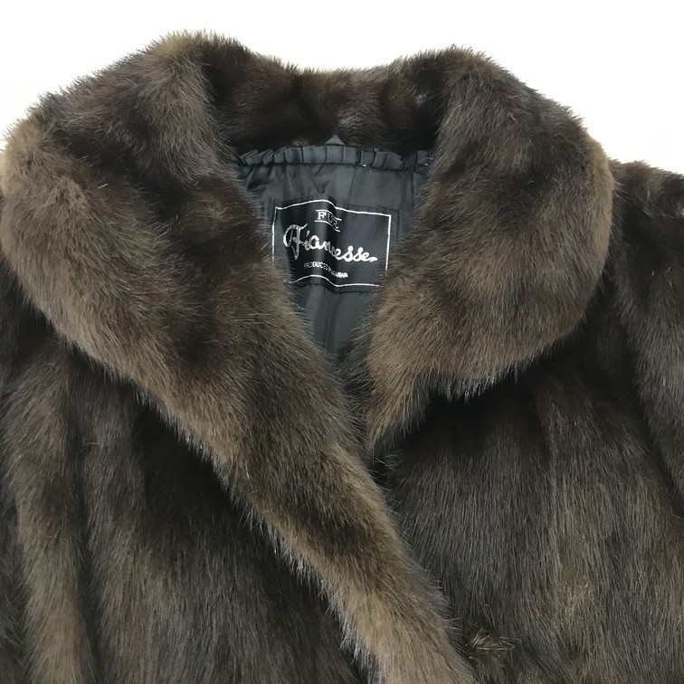 1654158】SAGA MINK サガミンク 毛皮コート 茶色