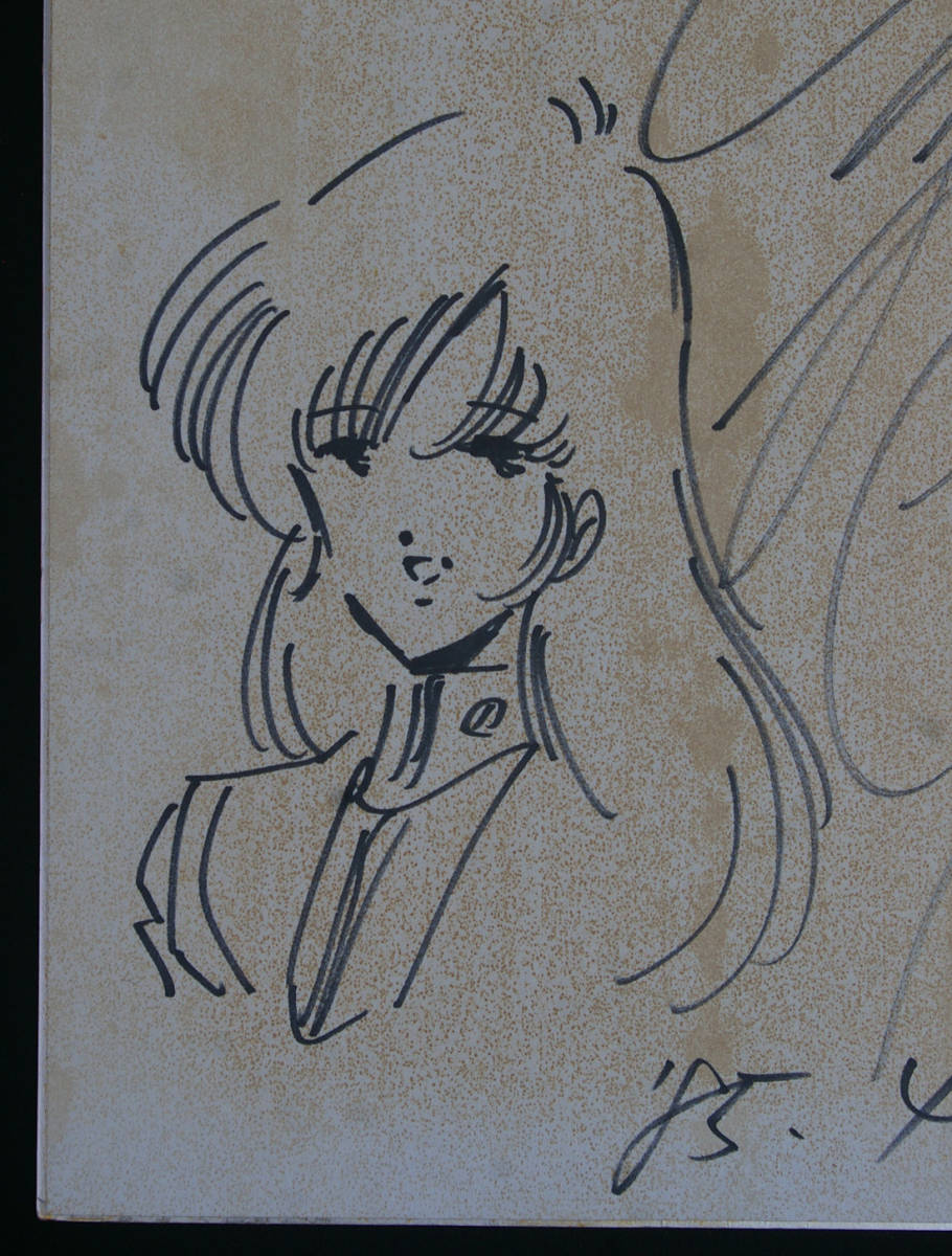 □ 美樹本晴彦 直筆 イラスト サイン 色紙 3枚 当時物 マクロス□詳細