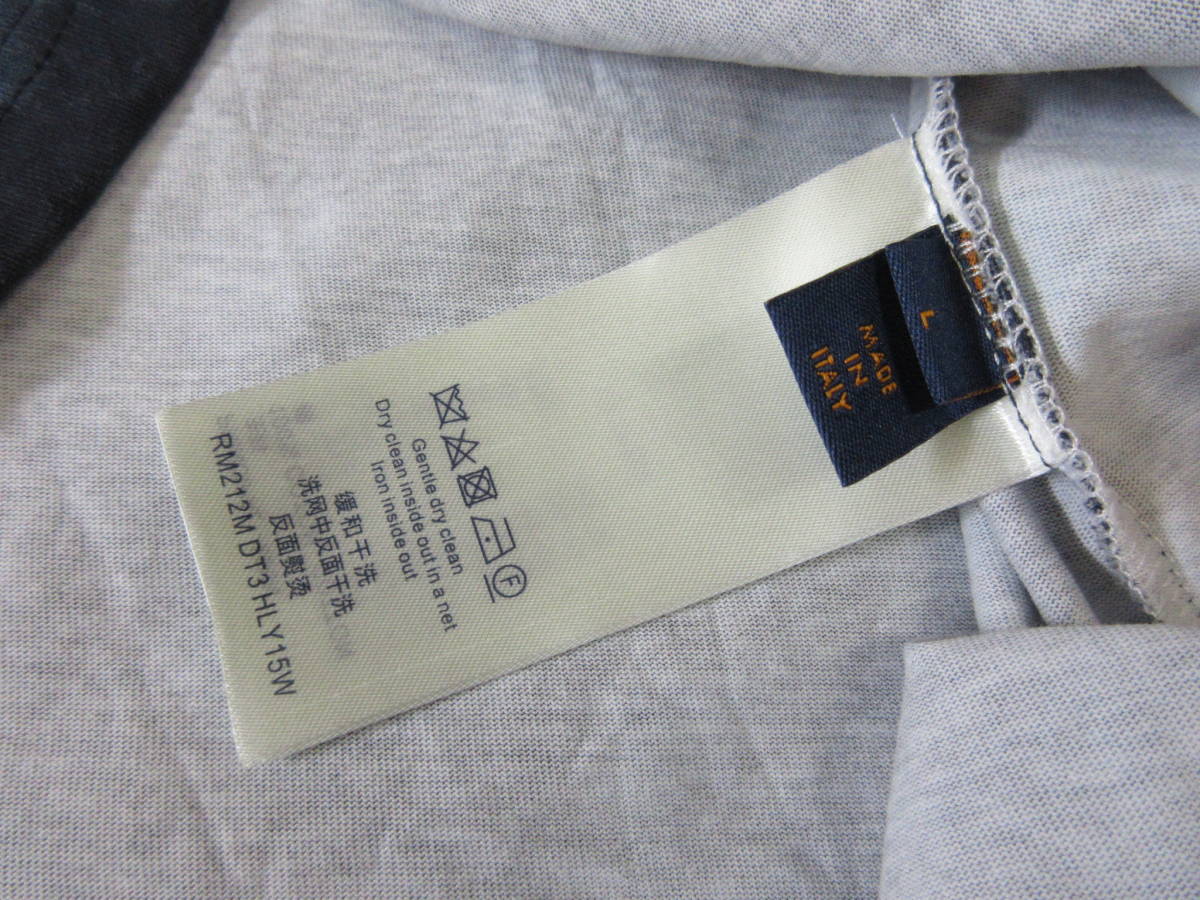LOUIS VUITTON タイダイ柄 Tシャツ L 180 黒 紺 モノグラム ルイ 