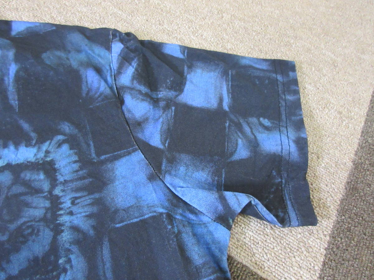 LOUIS VUITTON タイダイ柄 Tシャツ L 180 黒 紺 モノグラム ルイ 