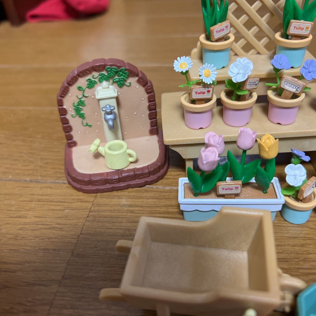 シルバニア　プランター シルバニアファミリー かわいいお花屋さん フラワーショップ 花台 棚