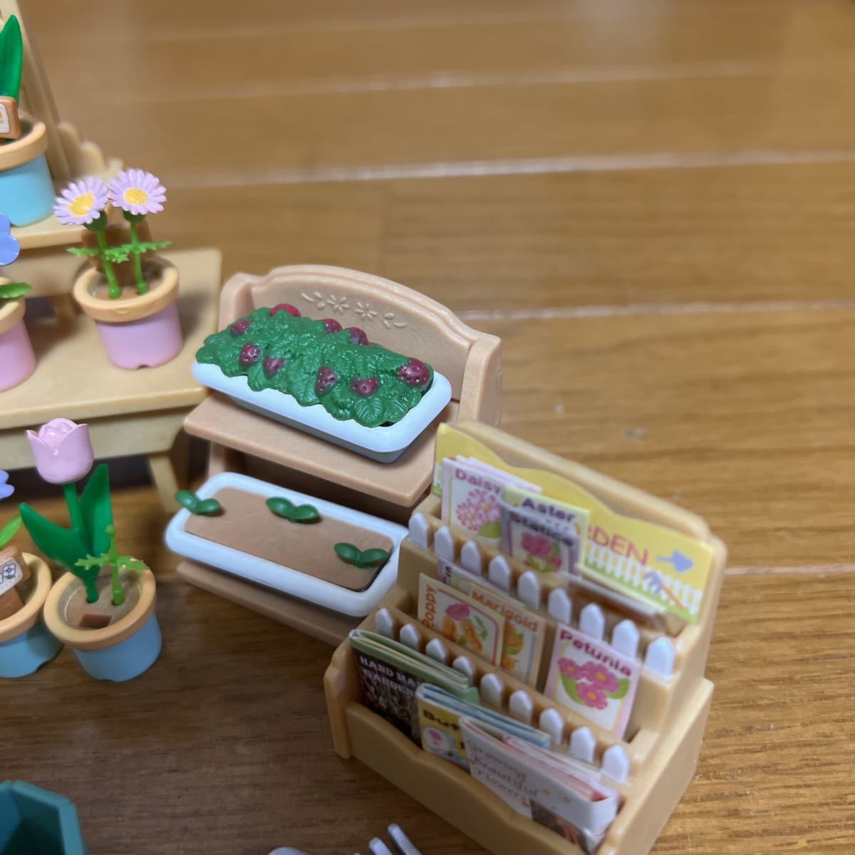 シルバニアファミリー かわいいお花屋さん フラワーショップ 花台 棚