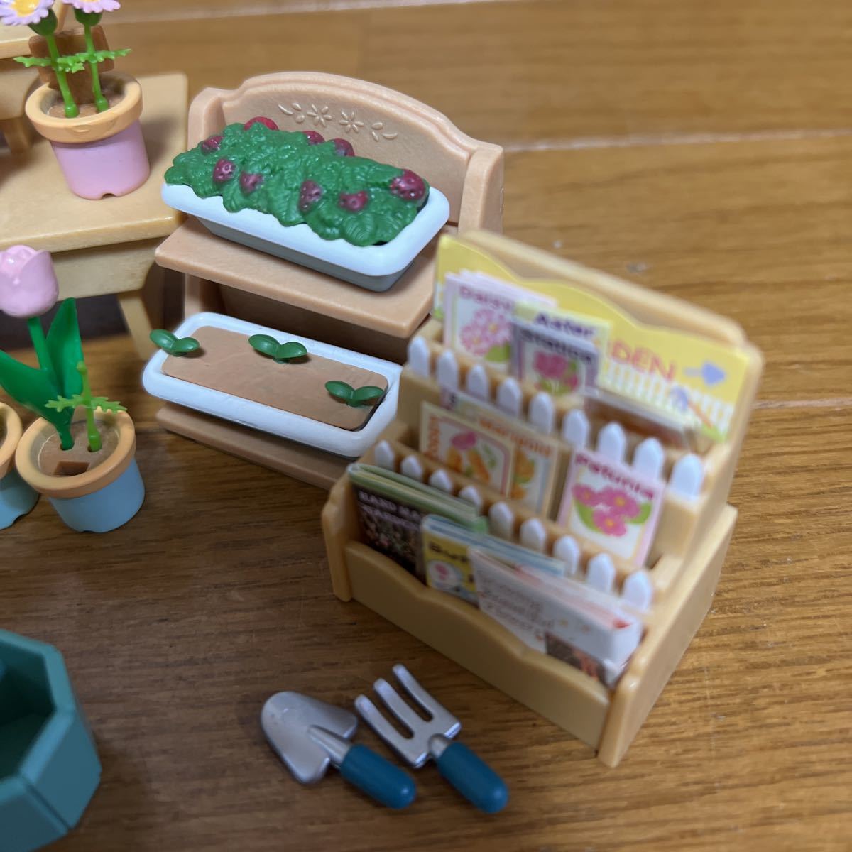 シルバニアファミリー かわいいお花屋さん フラワーショップ 花台 棚