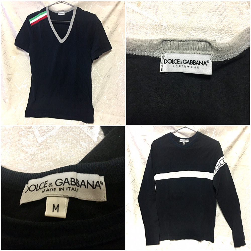 Dolce&Gabbana/ドルチェ＆ガッバーナ】2点セット 半袖Tシャツ＋長袖 