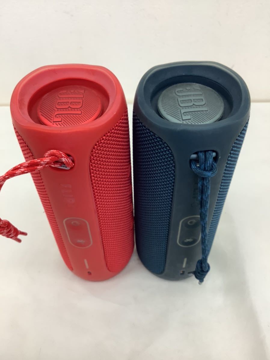 JBL FLIP5 RED ワイヤレススピーカー FLIP 5から低音量感増、ツィータ