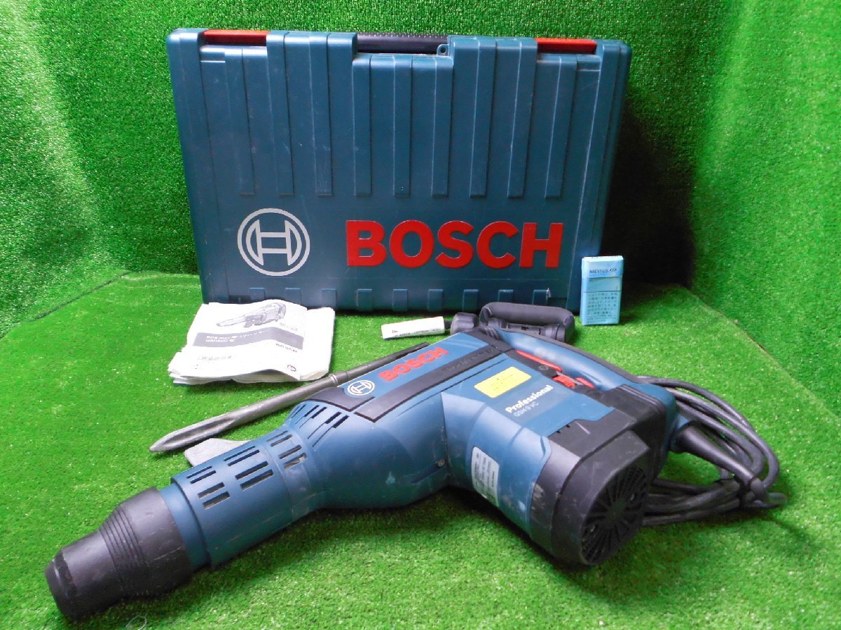 【HOT，定番人気】 川紀a088 ボッシュ 破ツリハンマー GSH9VC 打撃６段階調整可能 低振動設計 パリオロック機構 取説付 スケーリングチゼル他 ４点セット(電動ハンマー)｜売買されたオークション情報、yahooの商 電動ハンマー