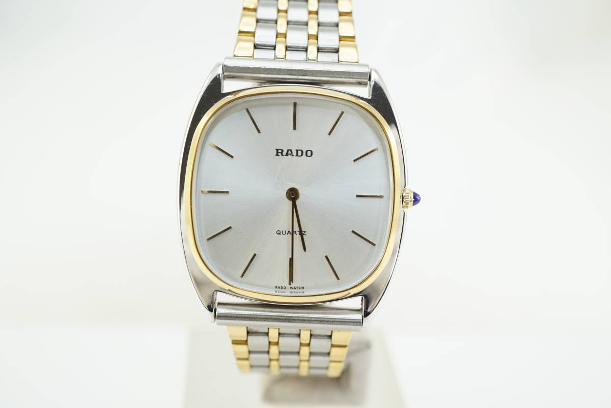 B4/20-Y AD71】☆RADO/ラドー 121.9568.2 クオーツ メンズ腕時計 稼働