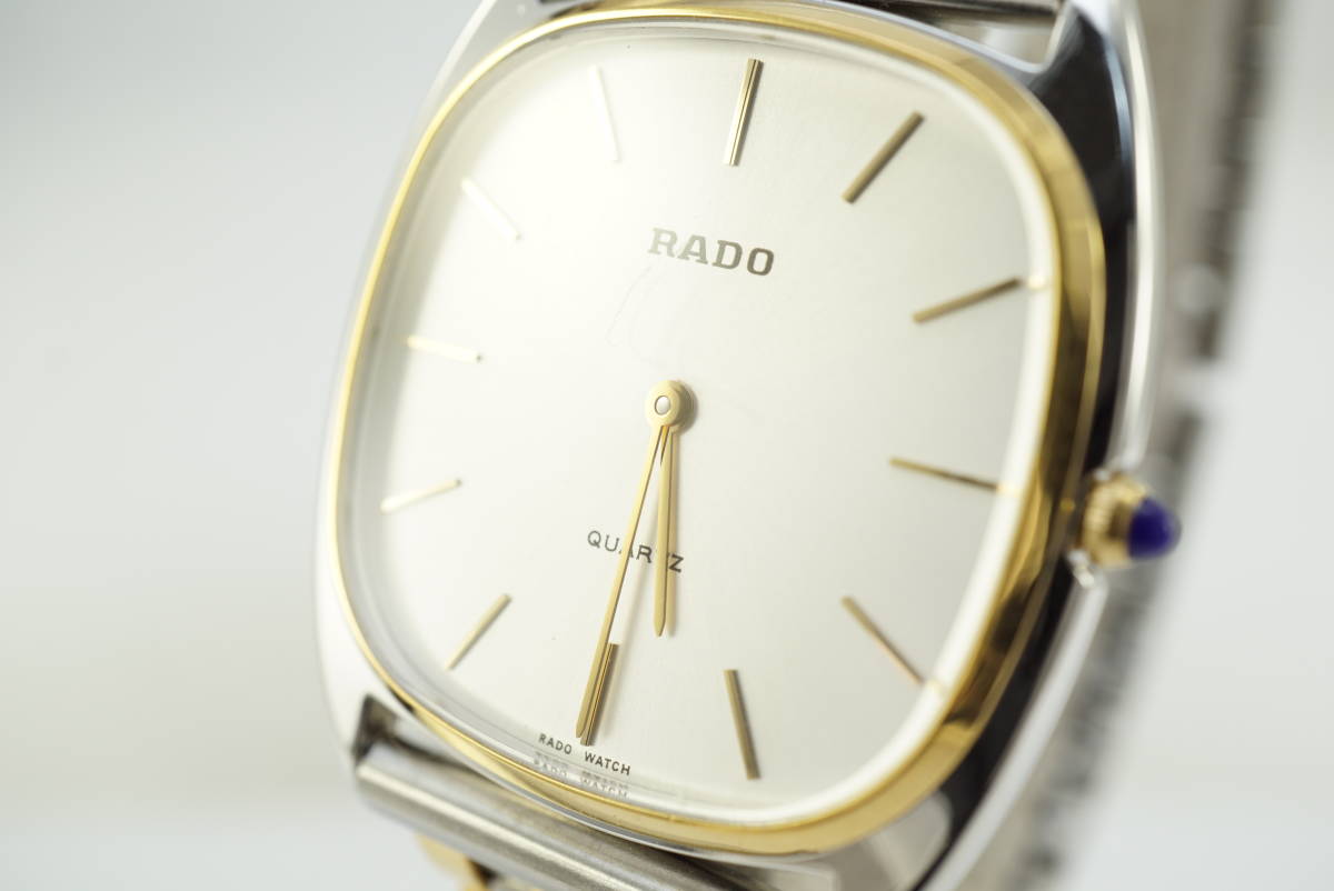 B4/20-Y AD71】☆RADO/ラドー 121.9568.2 クオーツ メンズ腕時計 稼働