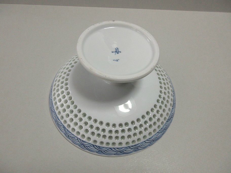 ◇◇波佐見焼 丹心窯 水晶彫/青海波 コンポート◇◇(和食器)｜売買され
