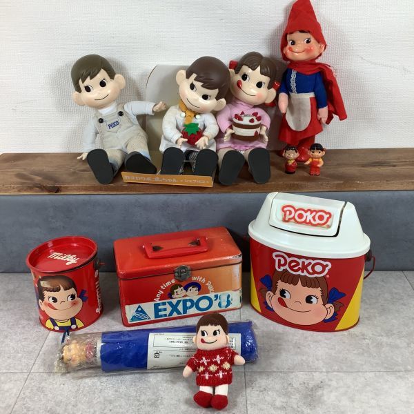 E4058 不二家 ペコちゃん ポコちゃん ソフビ人形 空缶 等 おまとめセット イタミあり 画像参照 その他 売買されたオークション情報 Yahooの商品情報をアーカイブ公開 オークファン Aucfan Com