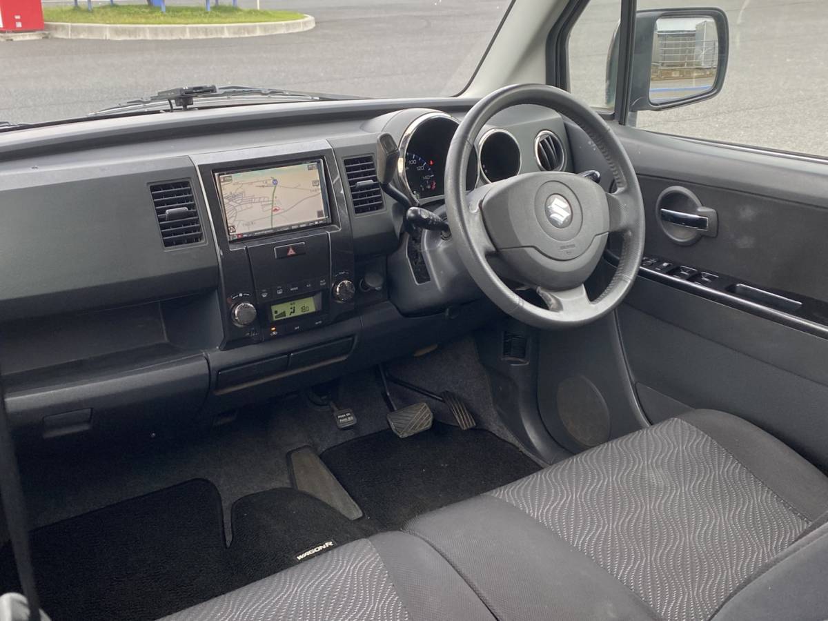 H19年ワゴンRステイングレー記録簿 黒 車検R4年8月HID ETC売り切り  