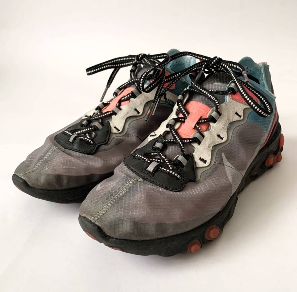 nike react element 87 dark grey photo blue