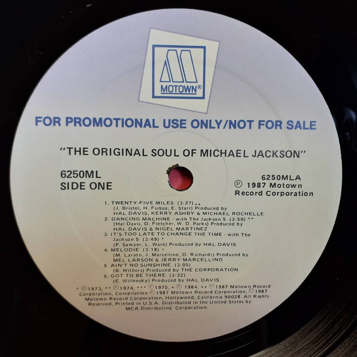 超レア！PROMO非売品！Michael Jackson / The Original Soul Of 1987年 