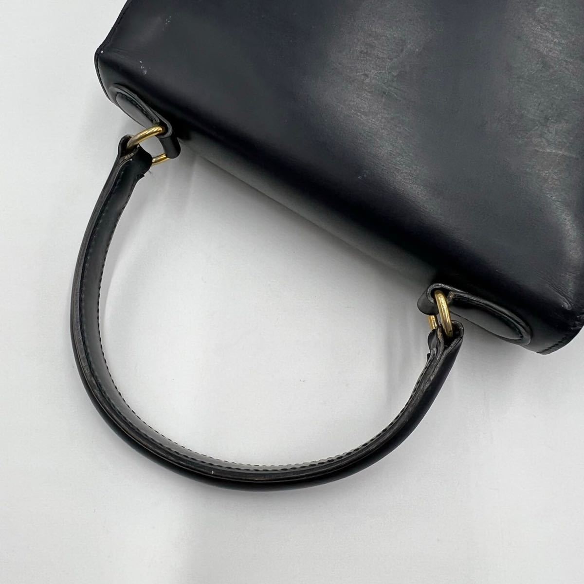 1円 【極美品】 CELINE セリーヌ ハンドバッグ ガンチーニ ケリー型 