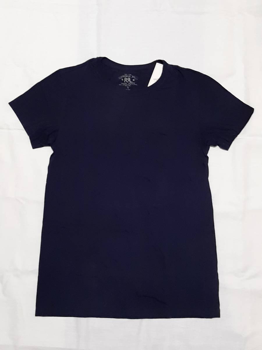 新品 RRL チューブTシャツ TUBE T shirt S ラルフローレン ダブルアールエル ネイビー 紺　１