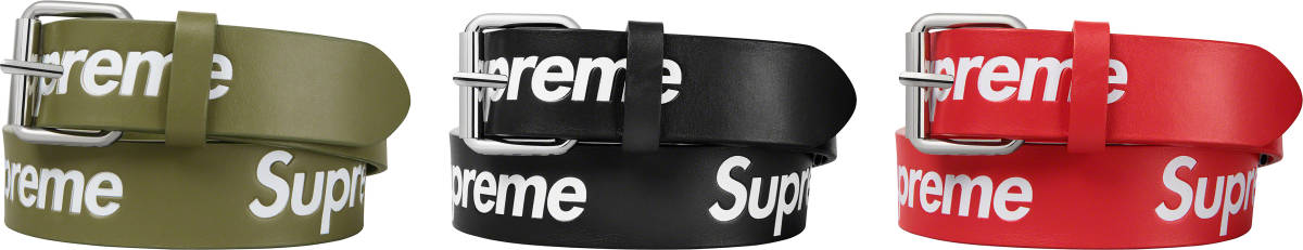 新品未開封】Supreme Repeat Leather Belt Black L/XL 22SS 国内正規品 