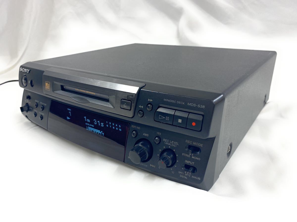 SONY ソニー MDS-S38 MINIDISC DECK MDデッキ 黒 SONY ソニー MDS-S38