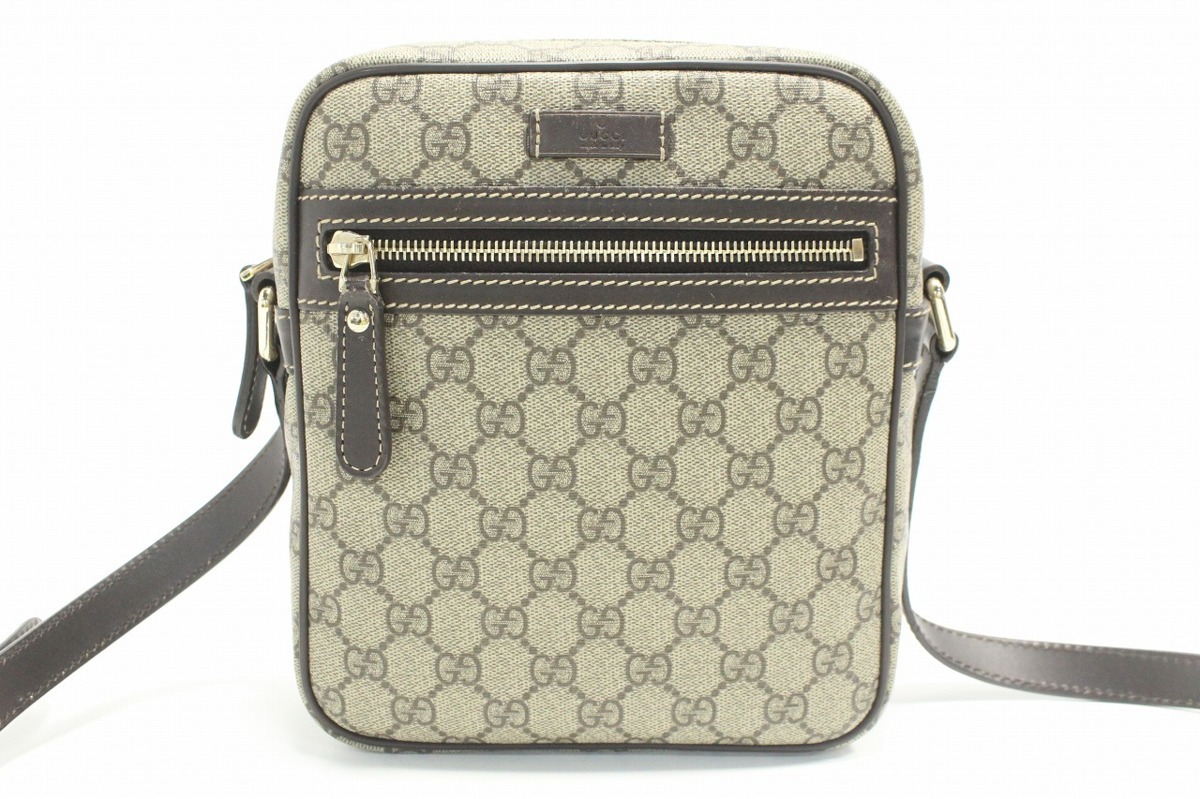 1円～良品 GUCCI グッチ 233268・525040 GGプラス PVC×レザー