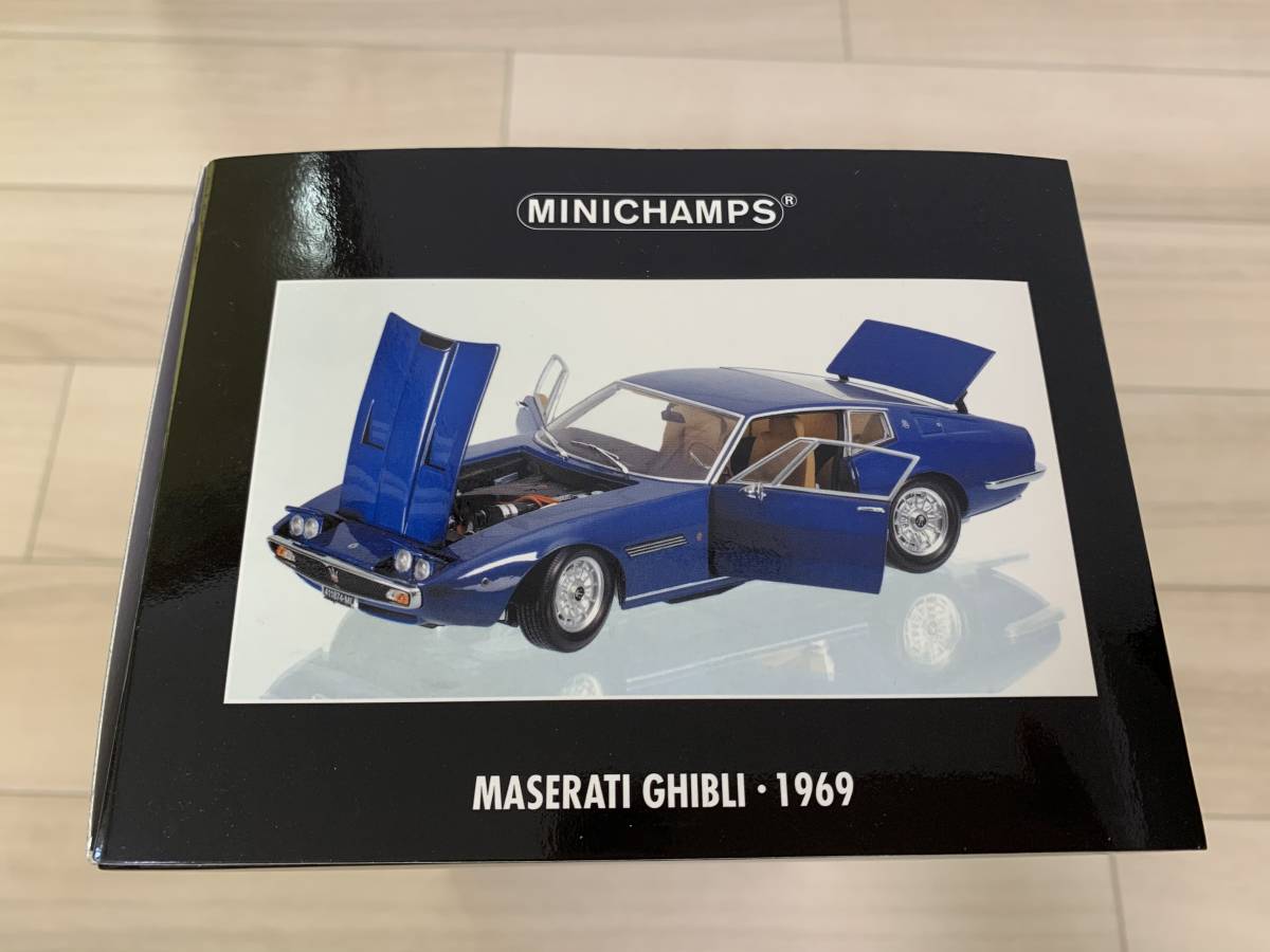 未開封】マセラティ ギブリ MASERATI GHIBLI 1969 1/18 MINICHAMPS