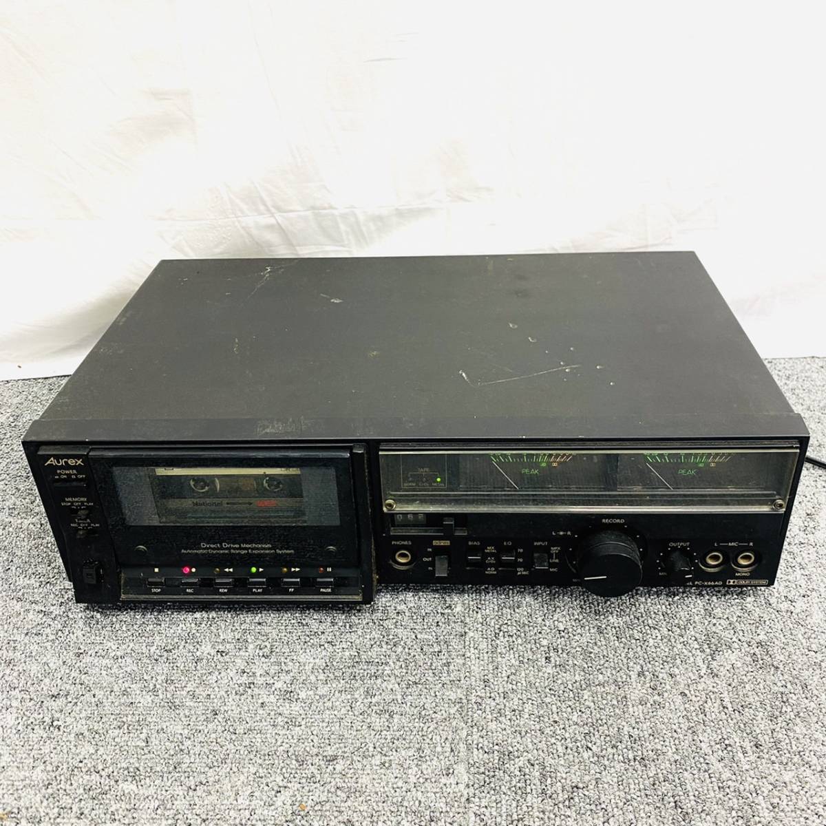 5724/ Aurex PC-X66ADカセットデッキ オーレックス オーディオ機器