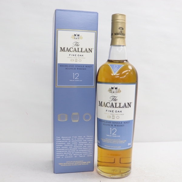 限定セール，人気セール The MACALLAN マッカラン 12年 ファインオーク 旧 40% 700ml N22E130017(ハイランド)｜売買されたオークション情報、yahooの商品情報をアーカイブ公開 - オークファン シングルモルト