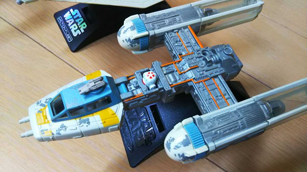 STAR WARS ACTION FLEET 3台セット X-WING スノースピーダー Y-WING 