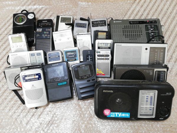 動作未確認 ジャンク AM/FM ラジオ 24台まとめ出品 aiwa / National