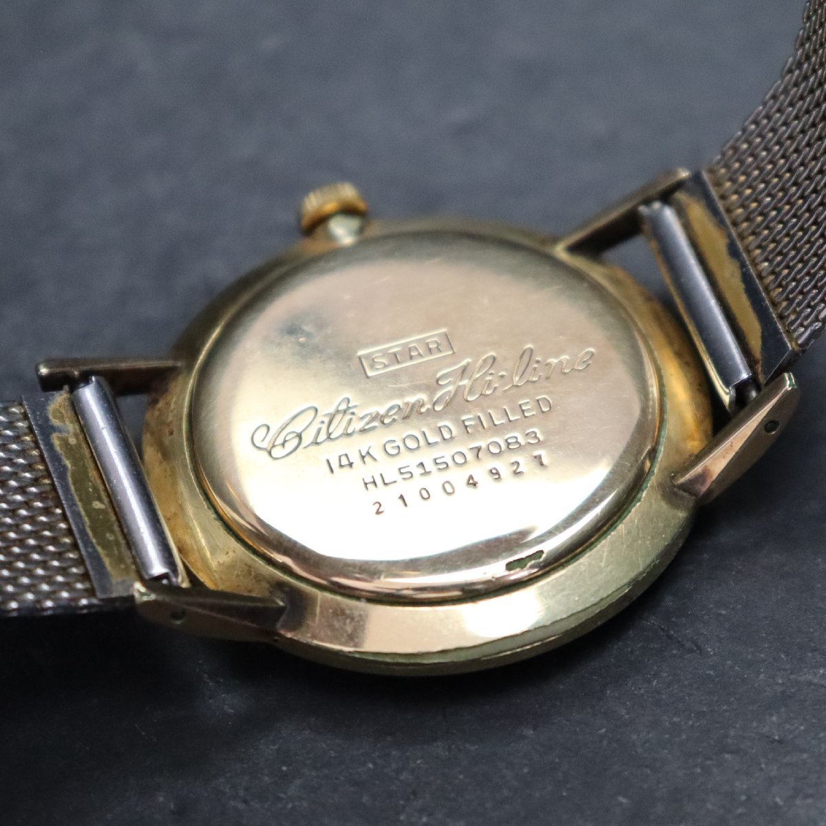 CITIZEN Hi-Line シチズン ハイライン HL51507083 手巻き 25石 14KGF 