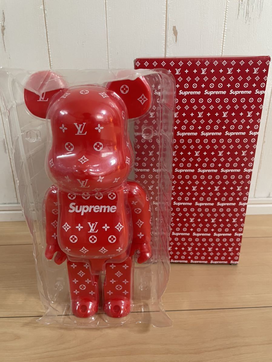【HOT，本物保証】 BE@RBRICK ベアブリック400% MEDICOM TOY メディコムトイ supreme シュプリーム(キューブリック、ベアブリック)｜売買されたオークション情報、yahooの商品情報をアーカイブ公開 - オークファン キューブリック、ベアブリック