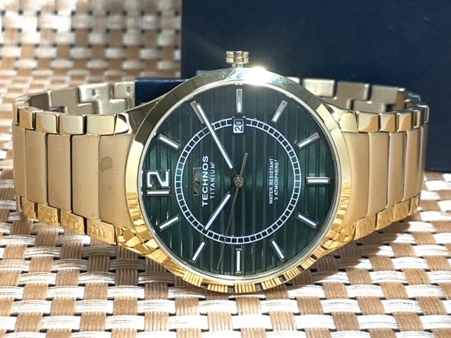 新品 TECHNOS テクノス 腕時計 正規品 チタン アナログ 3気圧防水
