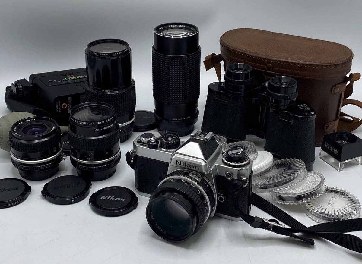 NIKON ニコン FE Micro-NIKKOR 55㎜ 1:2.8 RMC TOKINA 80-200mm 1:4