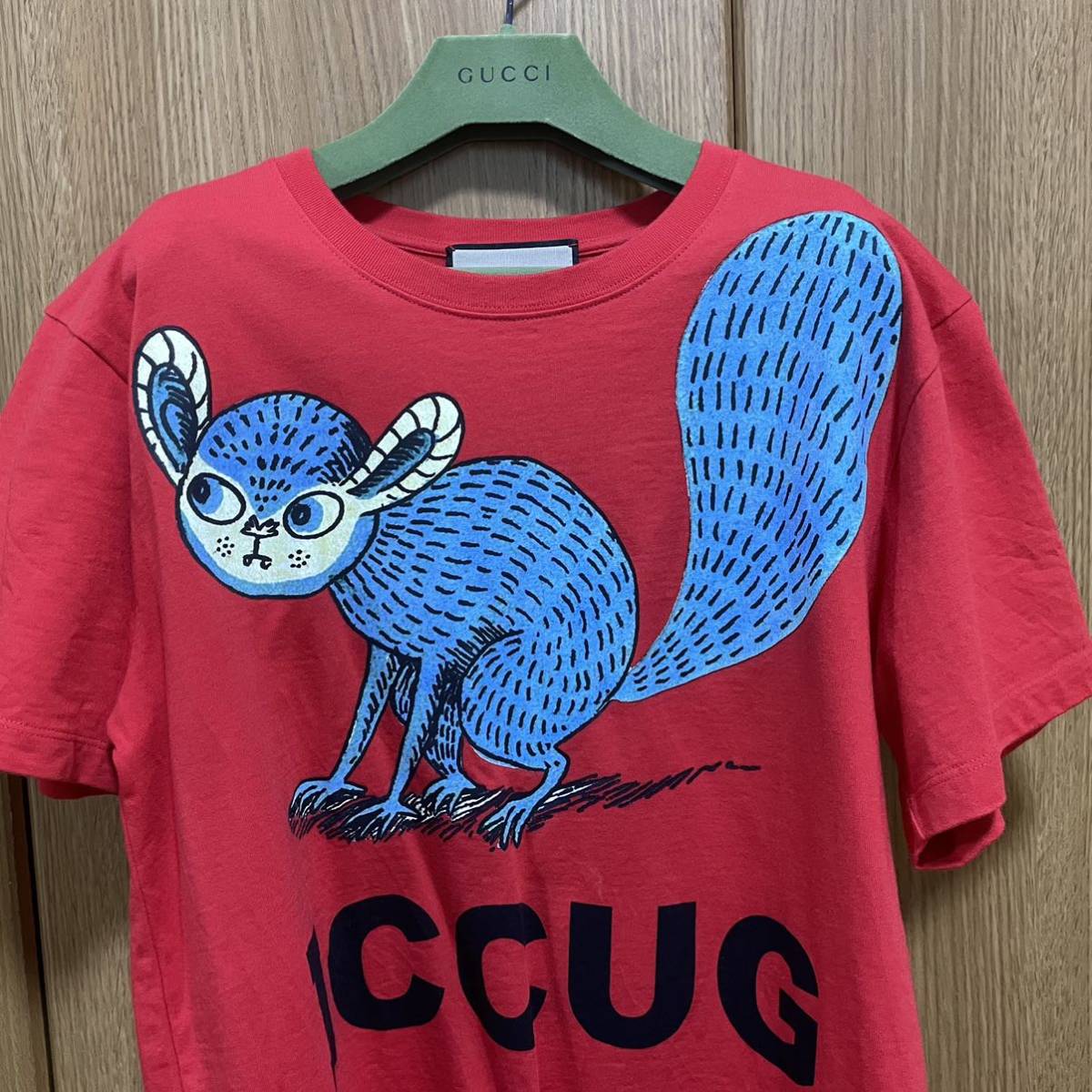 チルドレンズ〕プリント コットン Tシャツ ・レッド | GUCCI公式 