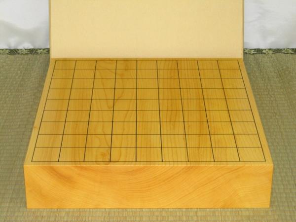 △日本産本榧板目二寸三分卓上将棋盤△新品