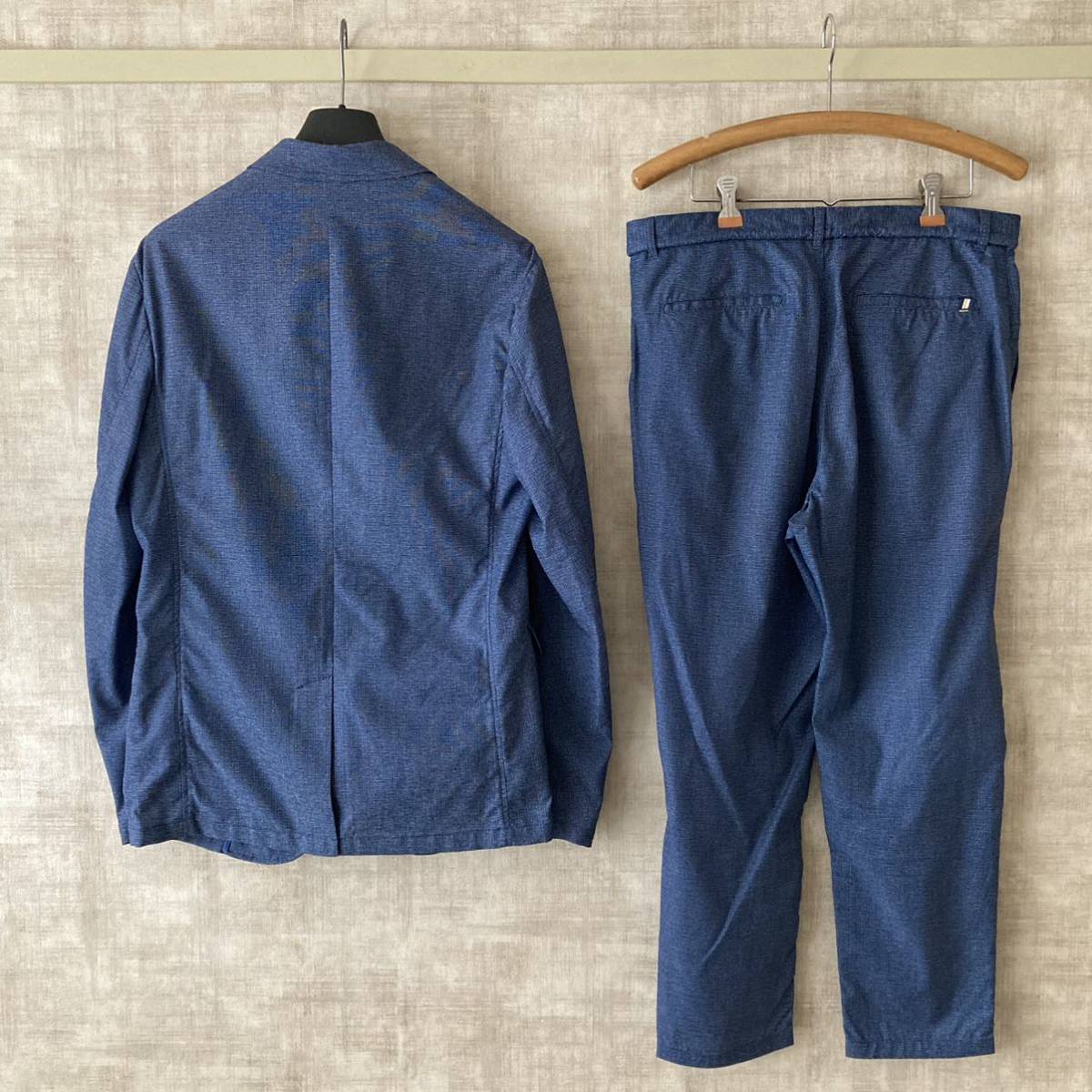 美品『ZARA MAN』［清涼感ある大人のセットアップ］テーラード 