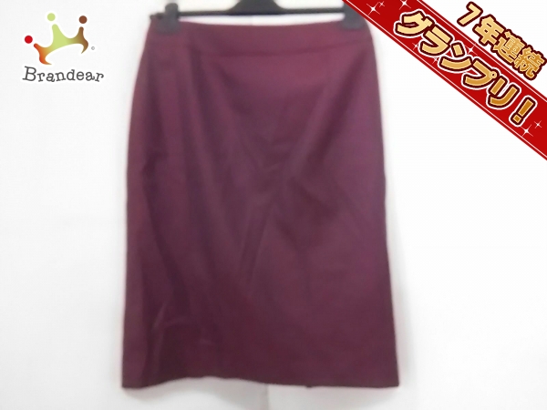 モディファイ スカート 42 レディース 美品 ボルドー modify