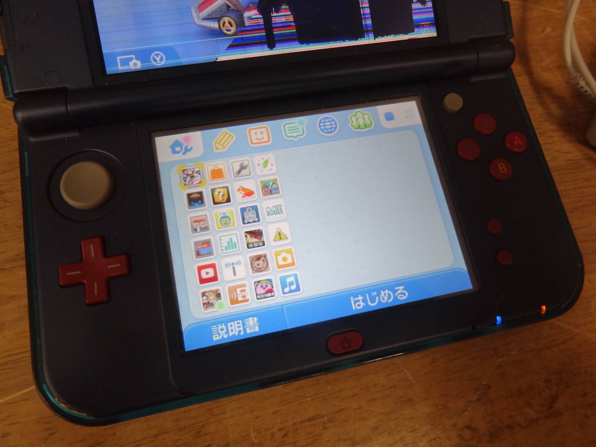液晶割れ 中古 ジャンク new Nintendo 3DSLL 初期化済み 任天堂  