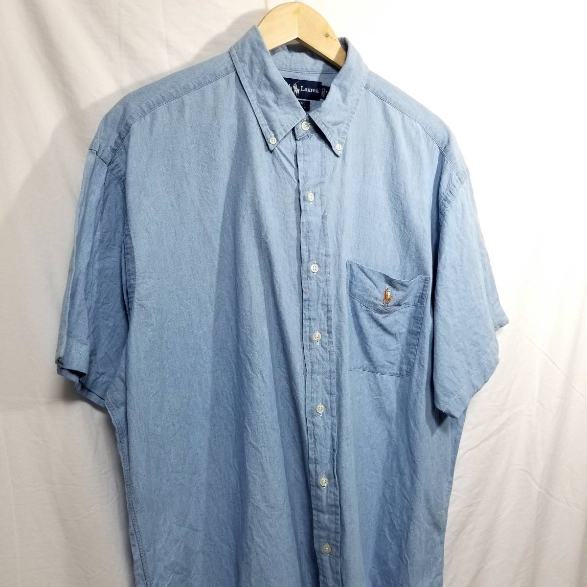 希少 90s ビッグポロ BIG SHIRT Ralph Lauren ラルフローレン 