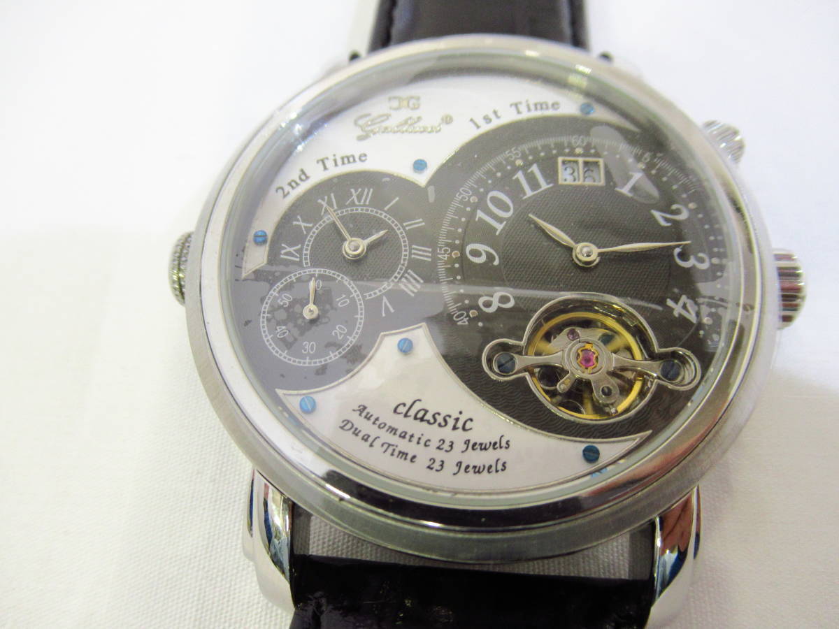 ☆GALLUCCI classic DualTime 両面スケルトン☆ ガルーチ 機械式 自動 