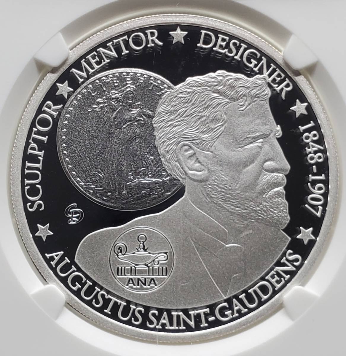 2018年 発行数1000枚 イギリス連邦ツバル ソー 1オンスカラー銀貨 純銀 1ドル NGC ツバル セントゴーデンス 銀貨 最高鑑定 最高鑑定☆2014年 PF70