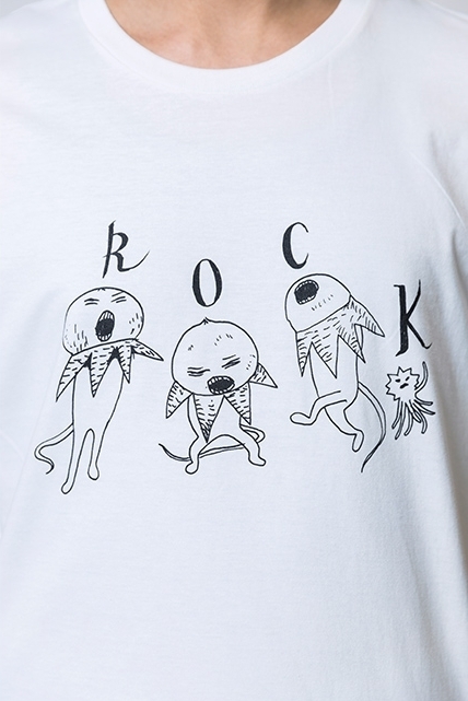 ヒグチユウコ 描き下ろし ツチグリ坊や ロックTシャツ 人気完売のL