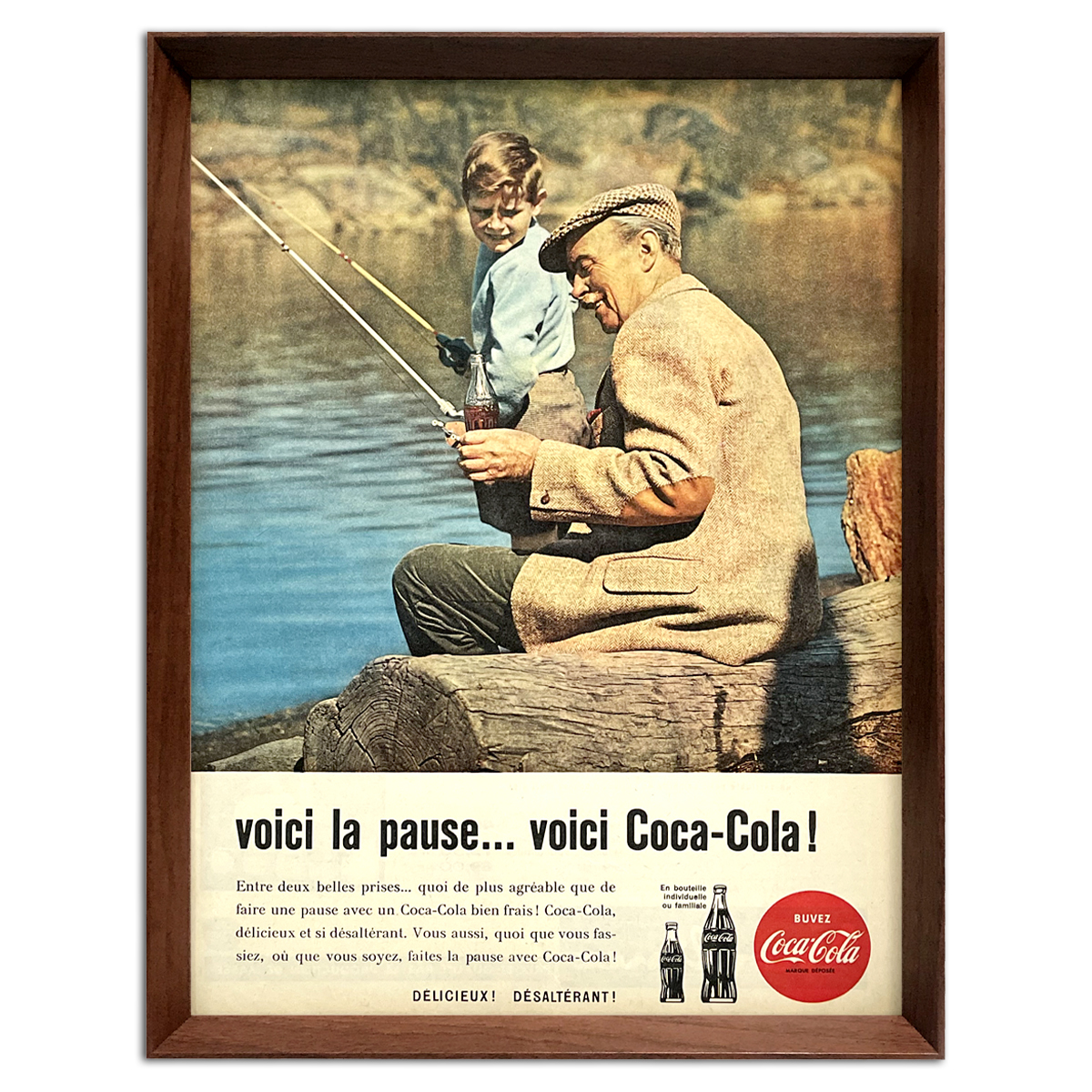 大得価，SALE コカ・コーラ 1960年代 フランス ヴィンテージ 雑誌 広告 
