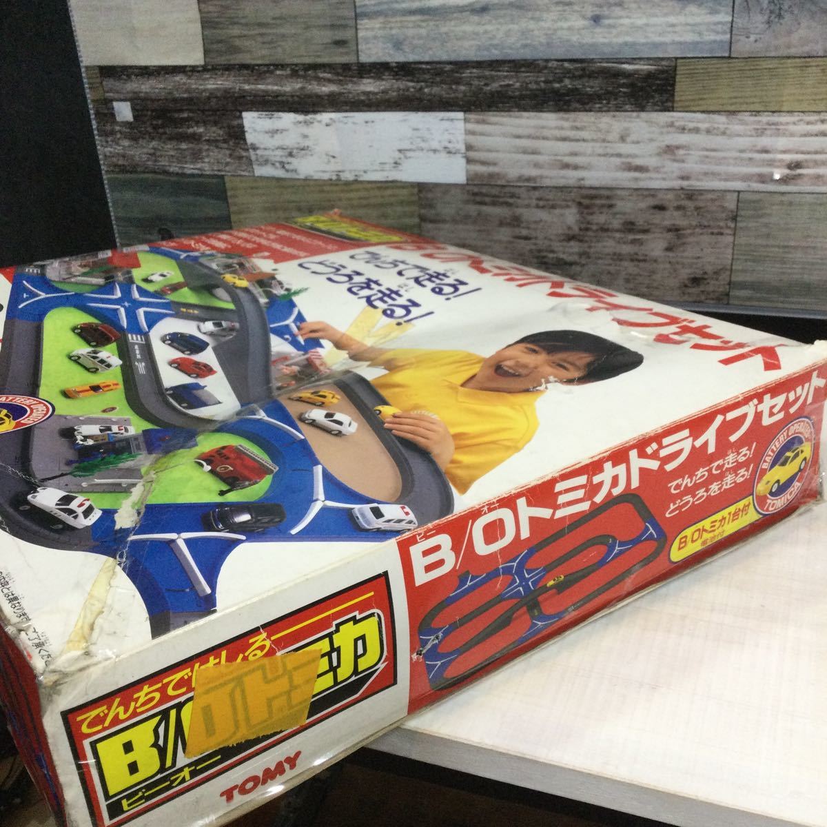 電池ではしる B/O トミカ ドライブセット USED品 車2台付き 動作確認 