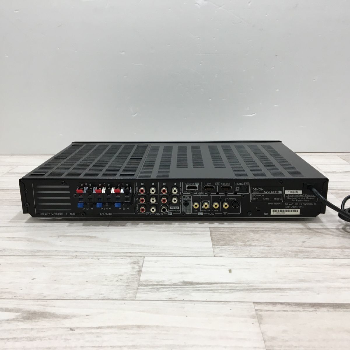 ⭕️安心保証 DENON AVアンプ AVC-S511HD 02986 ⭕️安心保証 DENON AVアンプ AVC-S511HD 02986 ⭕️安心保証 DENON AV