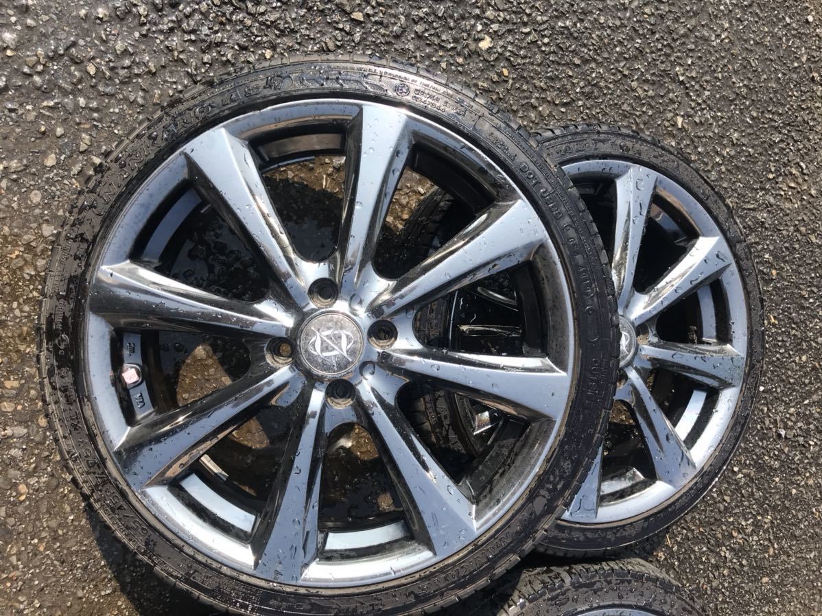 2019年製 軽自動車17インチ クロームメッキ 溝あり 165/45-17 タイヤ  