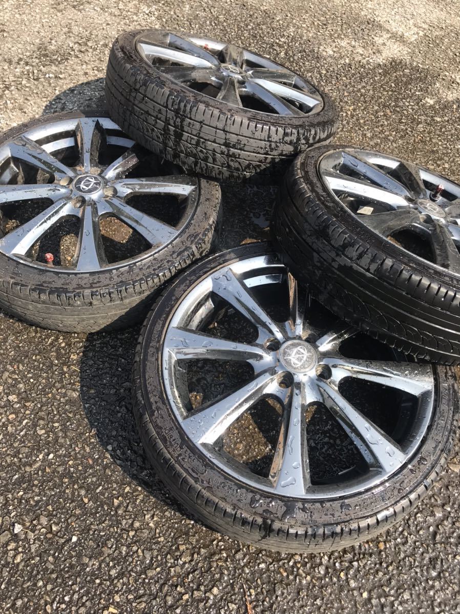 2019年製！ 軽自動車17インチ クロームメッキ 溝あり！ 165/45-17  